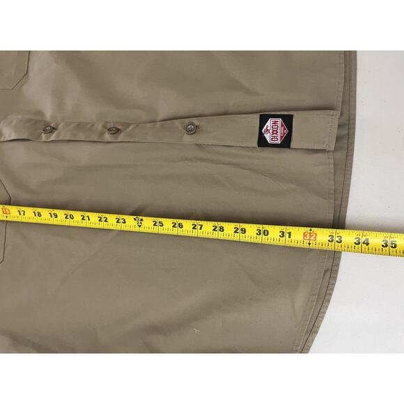 Dixxon Shirt 2XL Biker Workforce Button Up Utility Mechanic Pockets Industrial - Picture 11 of 13